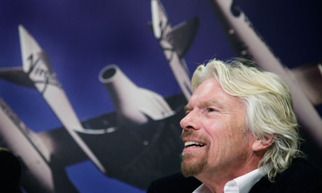 Richard Branson said the airline industry should aim for 50% sustainable fuels by 2020. Photograph: Mark Lennihan/AP