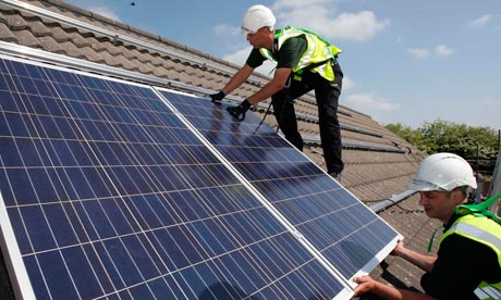 Install solar panels at home