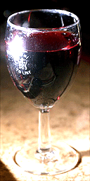 A refreshing glass of red wine