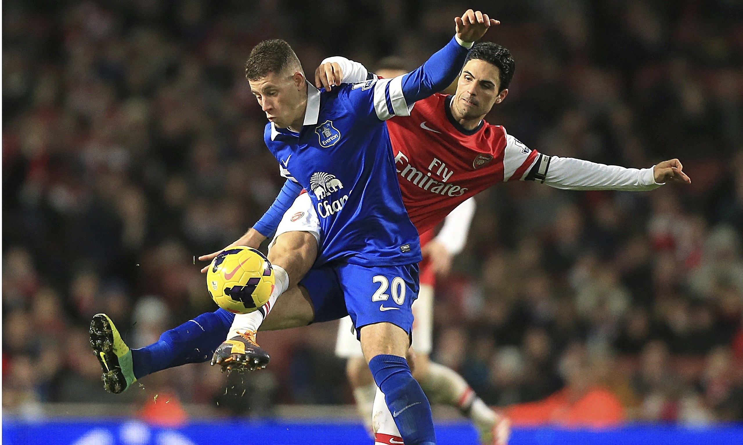 Everton's Ross Barkley vs Arsenal's Mikel Arteta