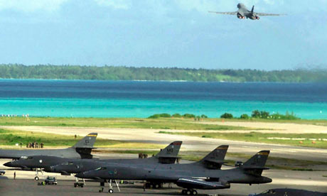 US diplomats are said to have also lobbied for permission to use US bases on British territory such as Diego Garcia. Photograph: AFP