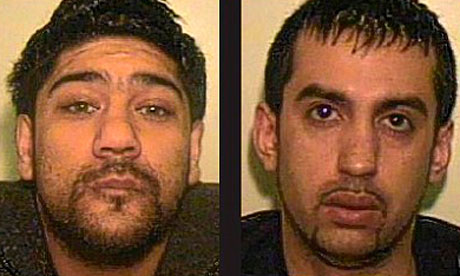 Asad Hassan, left, and Mohammed Basharat, right, two of the nine men convicted of sexually exploiting an underage girl.