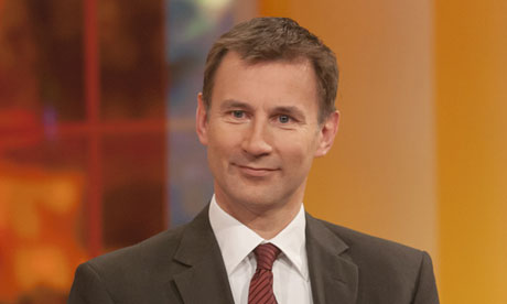 Hospital tackle … Jeremy Hunt on ITV's Daybreak last month. Photograph: Steve Meddle/Rex Features
