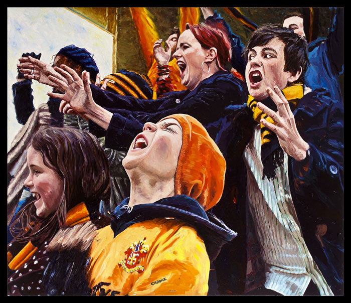 Beautiful Games: emotive football paintings by Rob Caddick