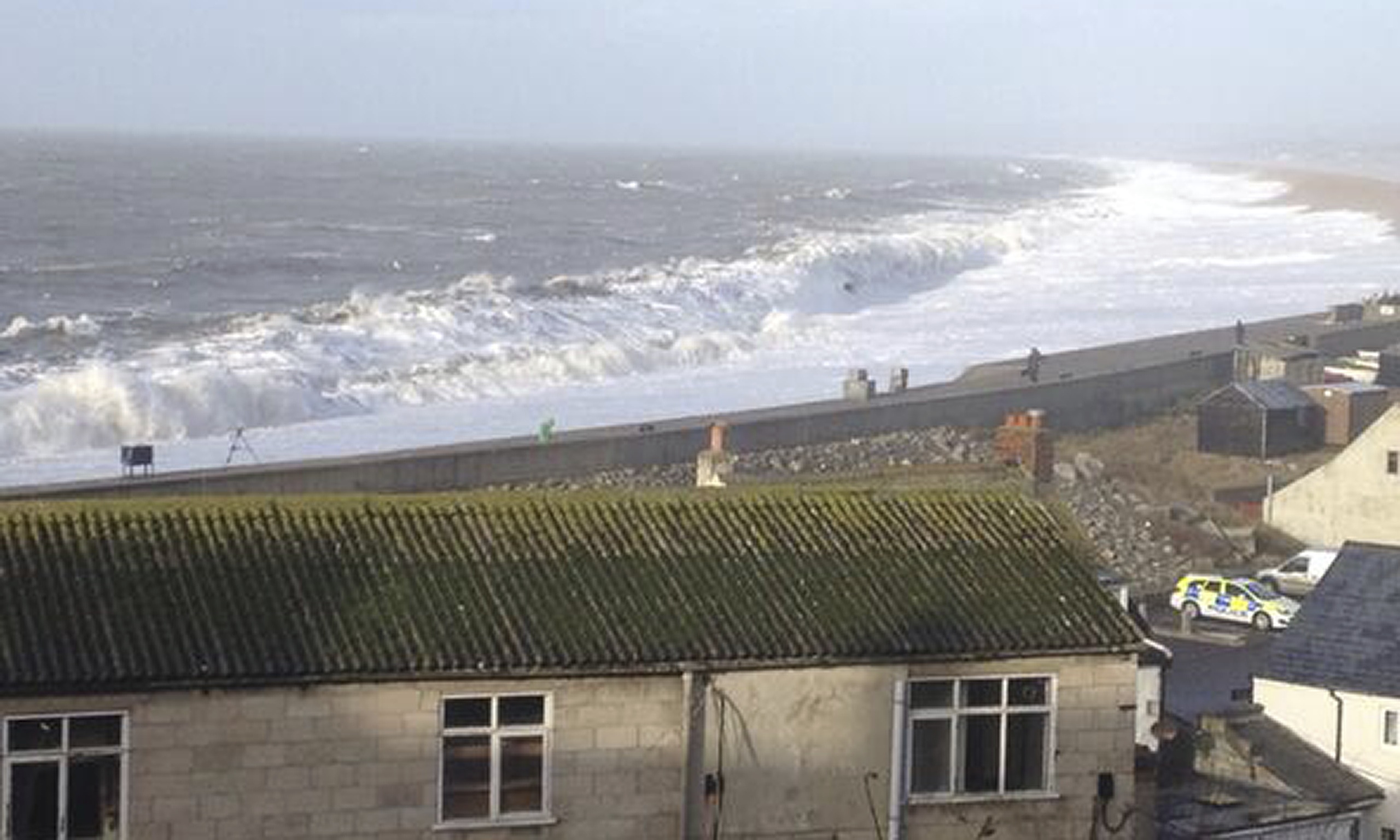 Sirens heralded storm that changed the shape of Chesil beach UK news