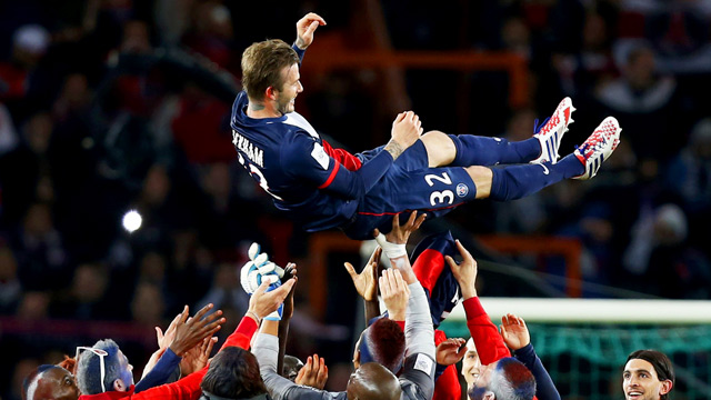 David Beckham final PSG home game was 'emotional night' – video