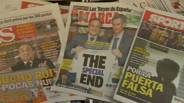 Real Madrid fans react to José Mourinho's early exit - video | Football | guardian.co.uk
