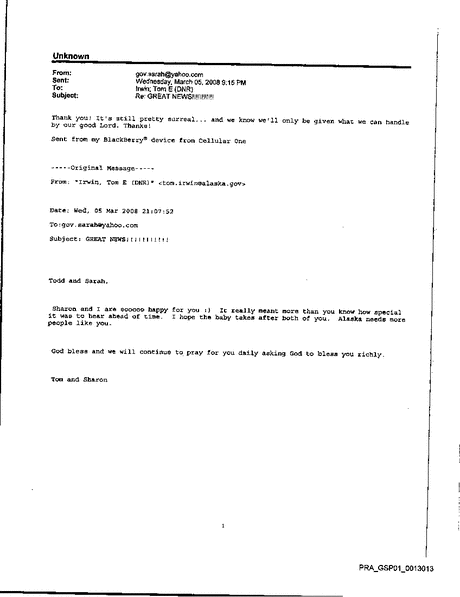 The Sarah Palin emails: page 6570 | | The Guardian