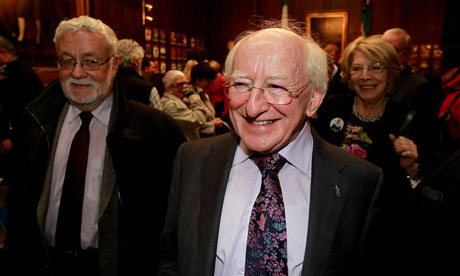 Michael D Higgins, of the Irish Labour party, is set to be confirmed as Ireland's ninth president. Photograph: Julien Behal/PA