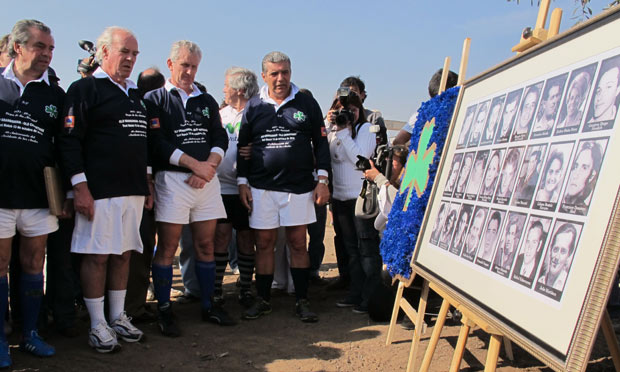 Andes plane crash survivors mark 40th anniversary with rugby game