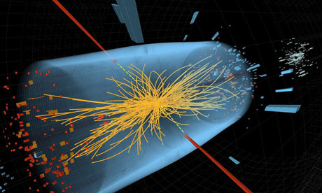Cern scientists celebrated in July after finding what looked like the Higgs boson amid the debris of collisions inside the LHC. Photograph: AP