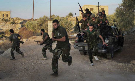 syria fighting damascus syrian soldiers