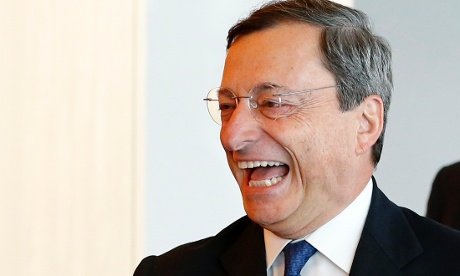European Central Bank (ECB) president Mario Draghi. Photograph: Francois Lenoir/Reuters