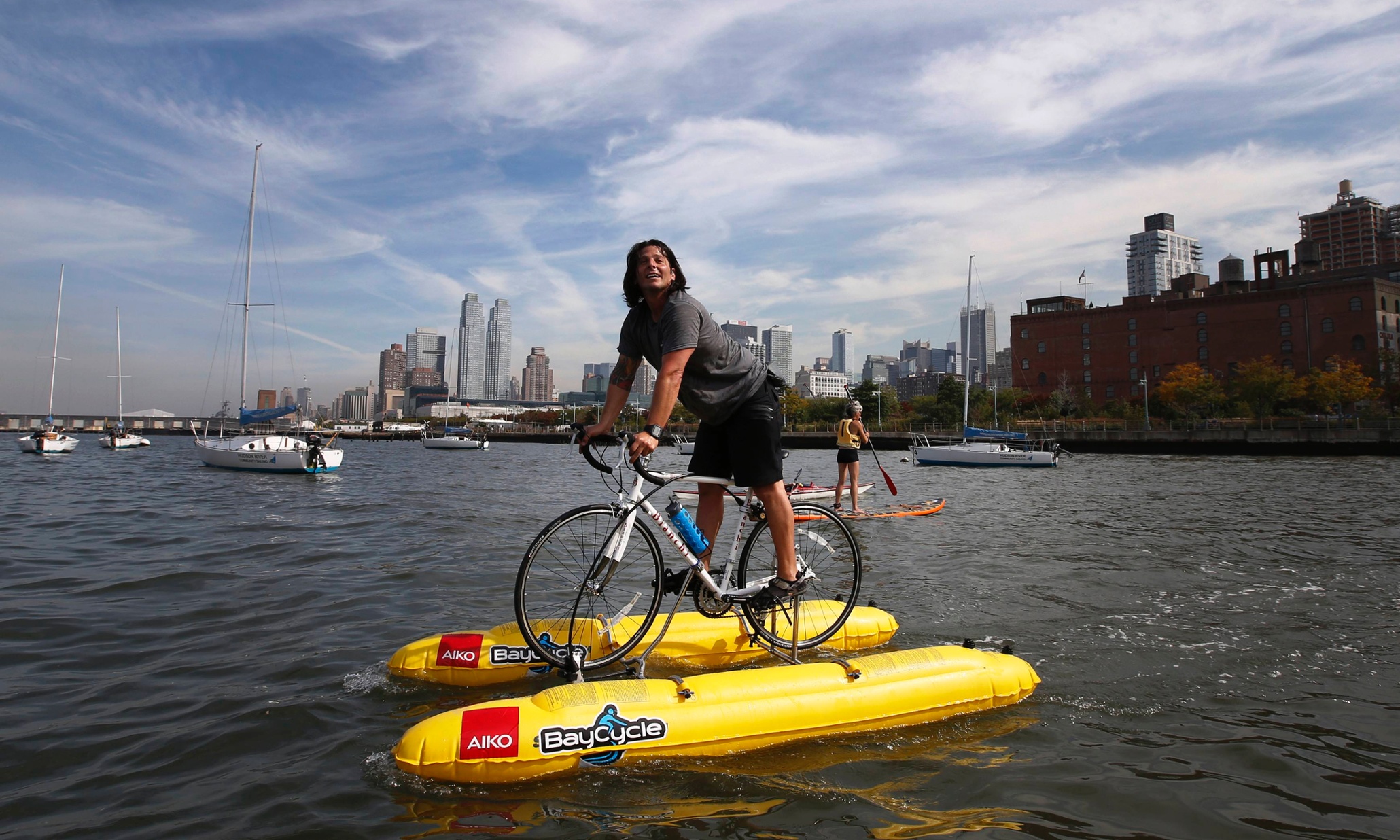 pontoon bicycle