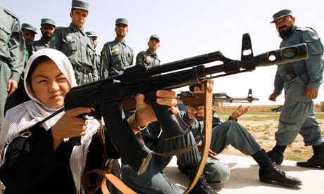 Afghanistan's female police officers fight for women-only toilets