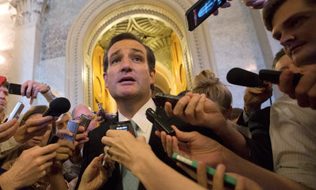 Ted Cruz's anti-Obamacare speech exposes rift within Republican party