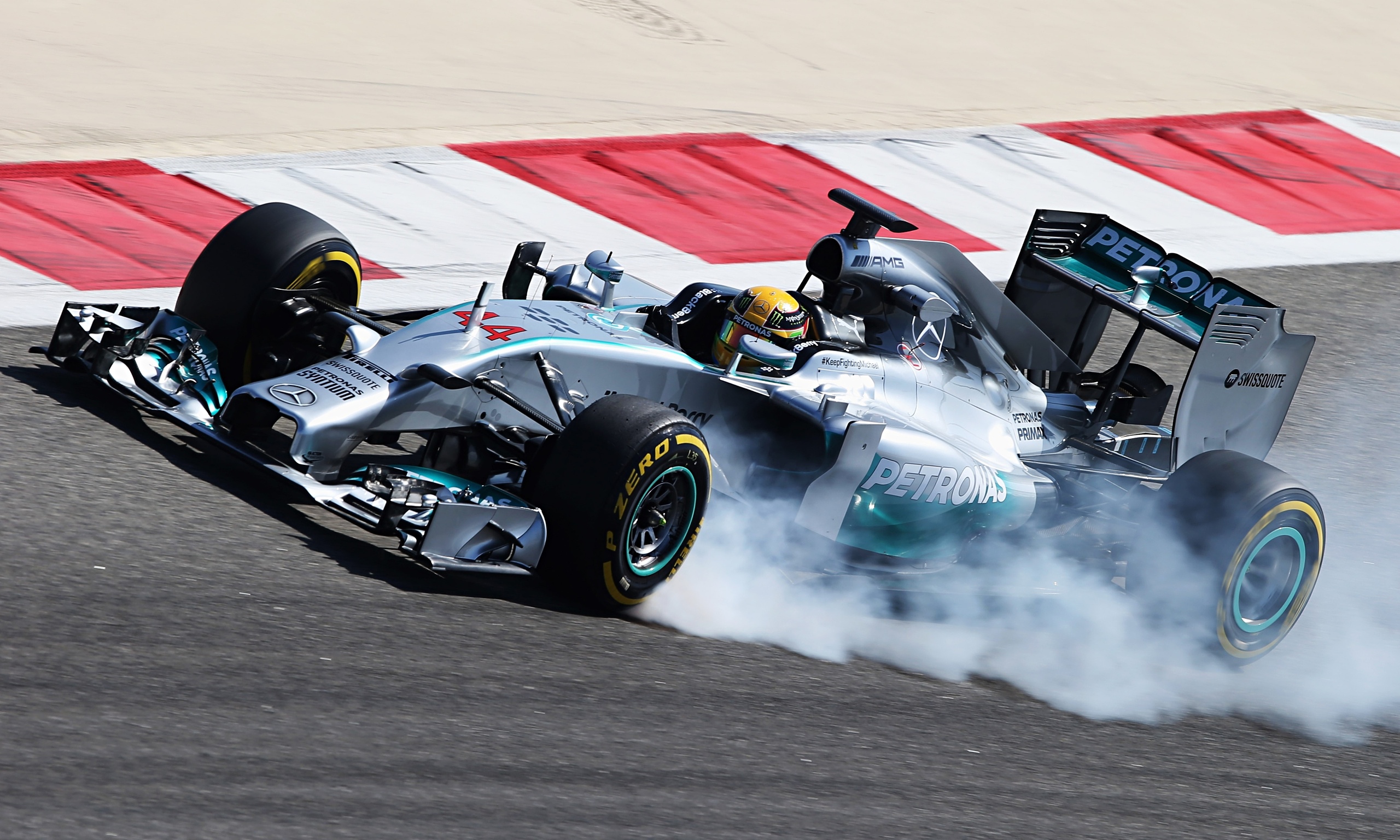 Lewis Hamilton and Mercedes fastest on third F1 testing day in Bahrain