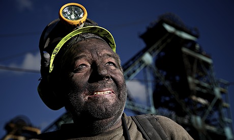 Miner's Blackened Face