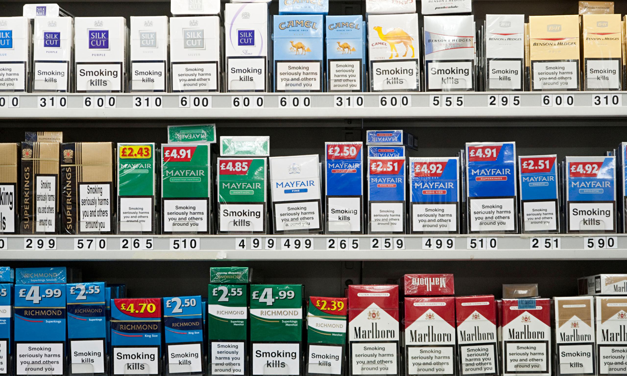 England to introduce plain packaging for cigarettes