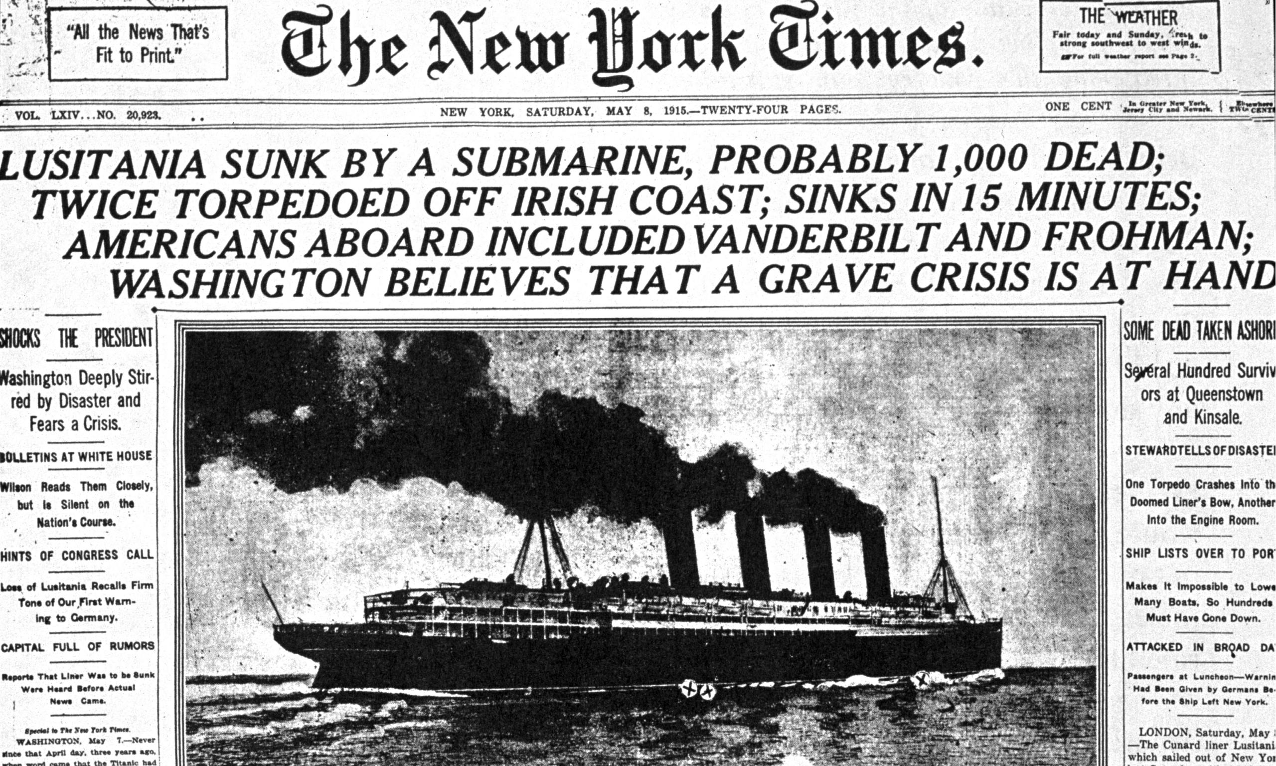 Lusitania cover-up picture