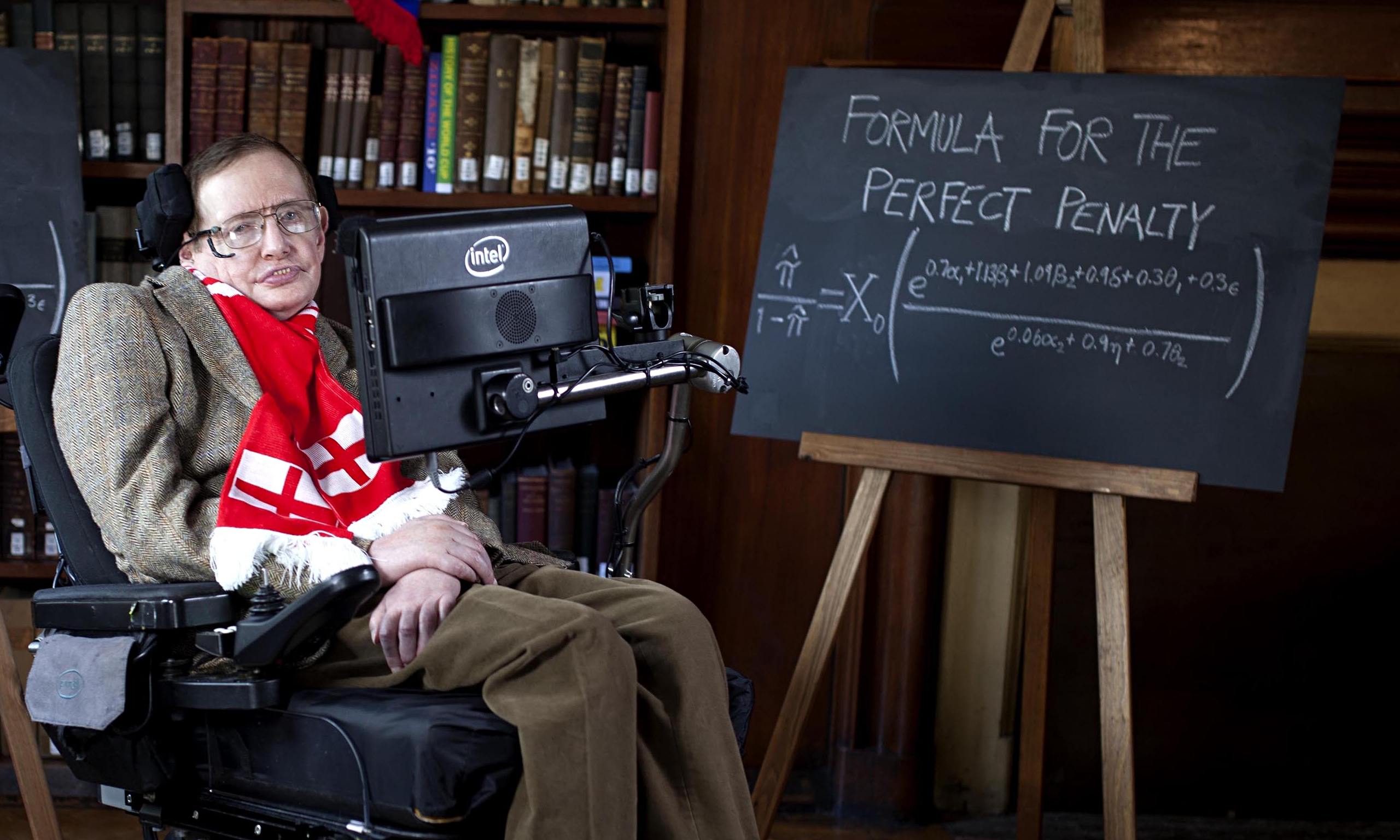 Stephen Hawking unveils formulae for England World Cup success