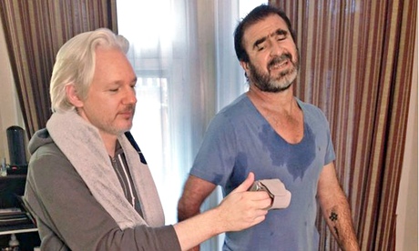 Julian Assange and Eric Cantona work out together – what 