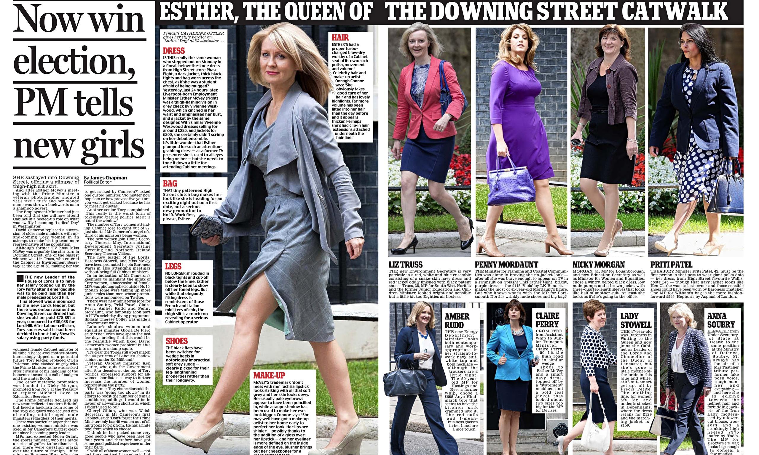 Daily Mail's 'Downing Street catwalk' condemned by MPs | Media | The