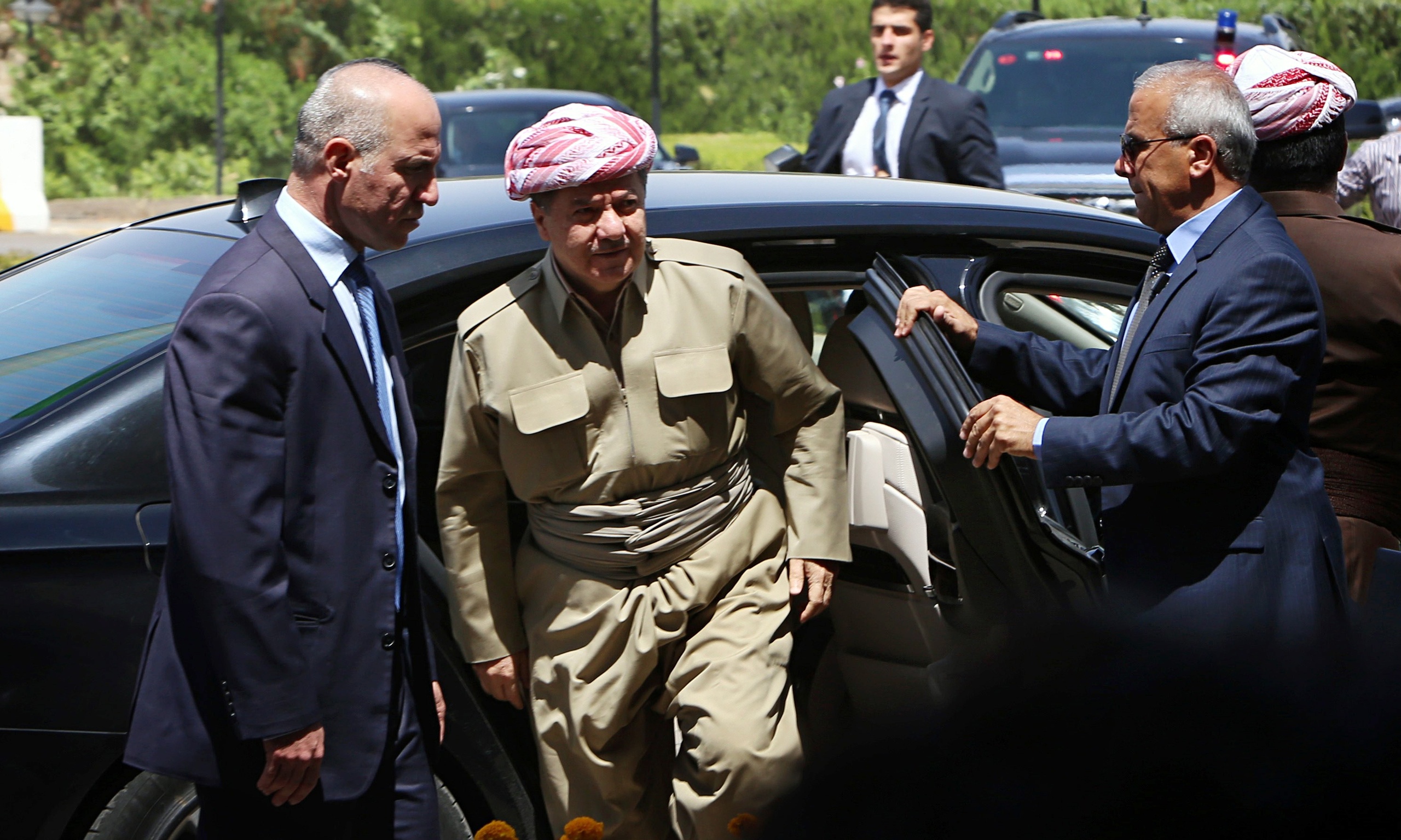Barzani+Family Kurds push for independence vote amid Iraq chaos | World news | The ...