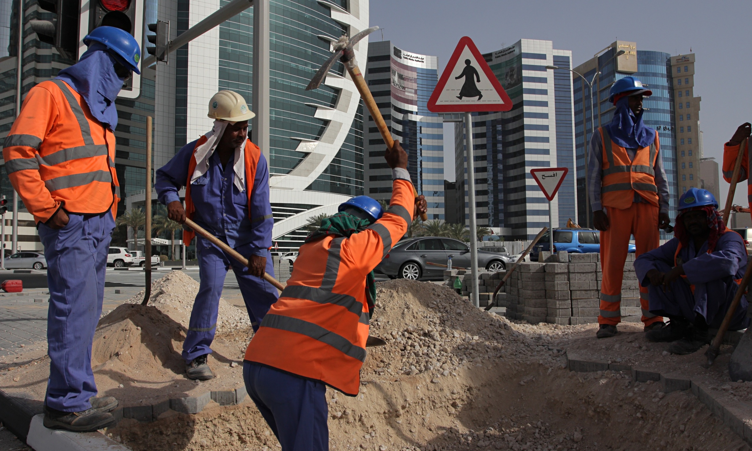 Qatar World Cup Migrants Wait A Year To Be Paid For Building Offices 