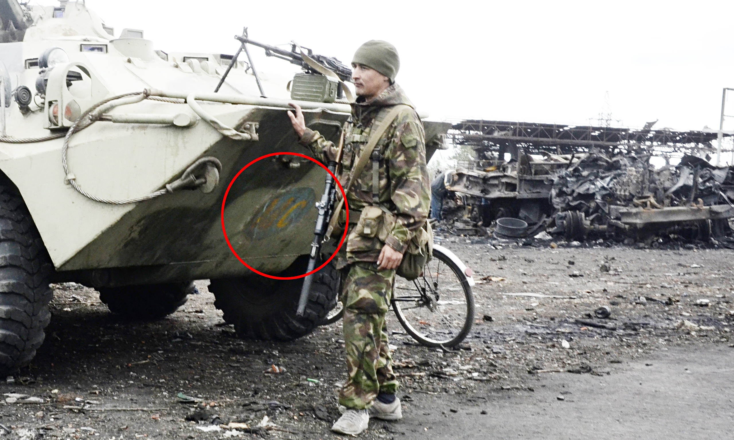 Armoured Russian Vehicle Seen Inside Ukraine World News The Guardian