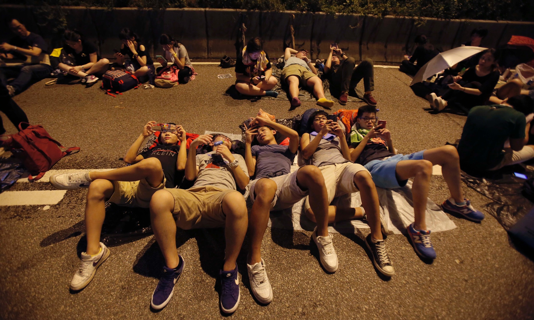 Hong Kong Protests Pro Democracy Rallies Remain As National Holiday 6625