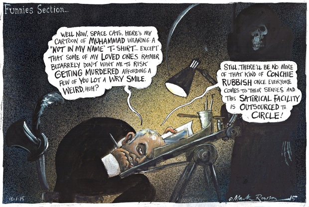Martin Rowson on Charlie Hebdo – cartoon