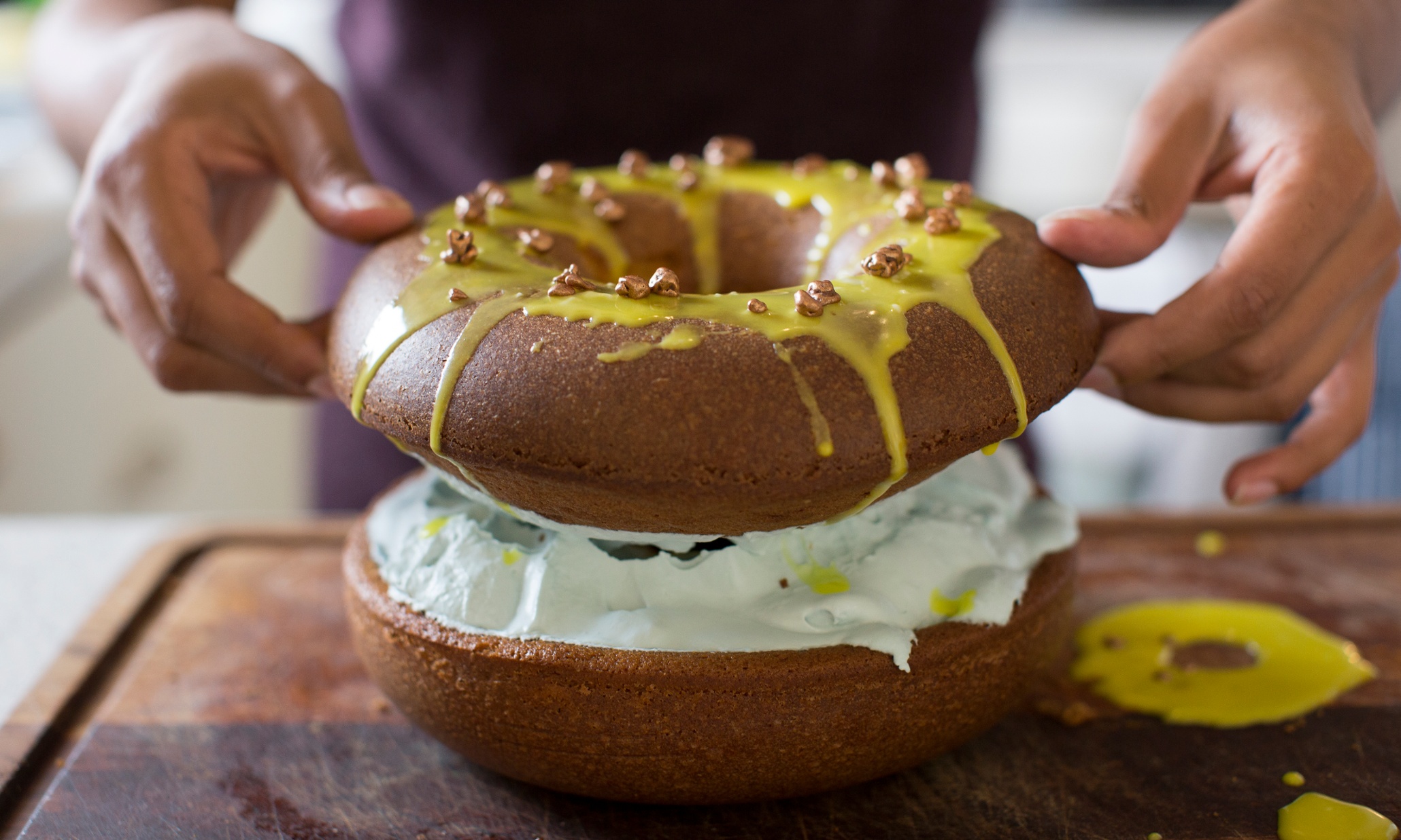 Rhik Samadder's doughnut cake