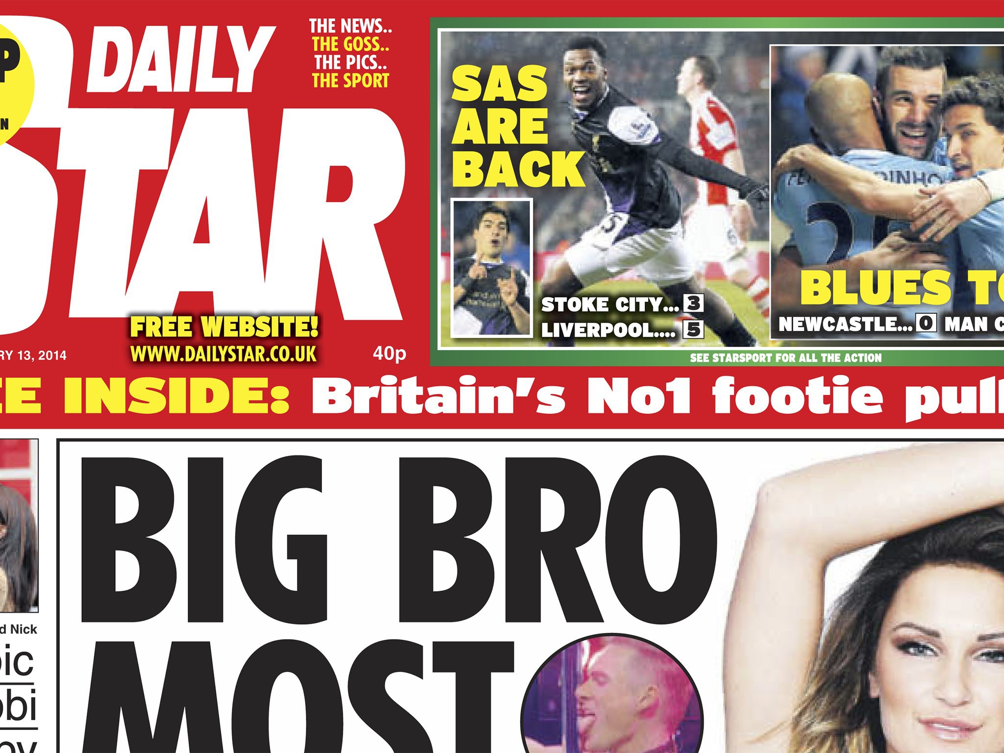 Daily Stars Faux Outrage In Reporting Celebrity Big Brothers Sexy Antics Media The Guardian 