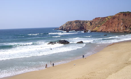 Beach near Aldeia da Pedralva, Portugal.